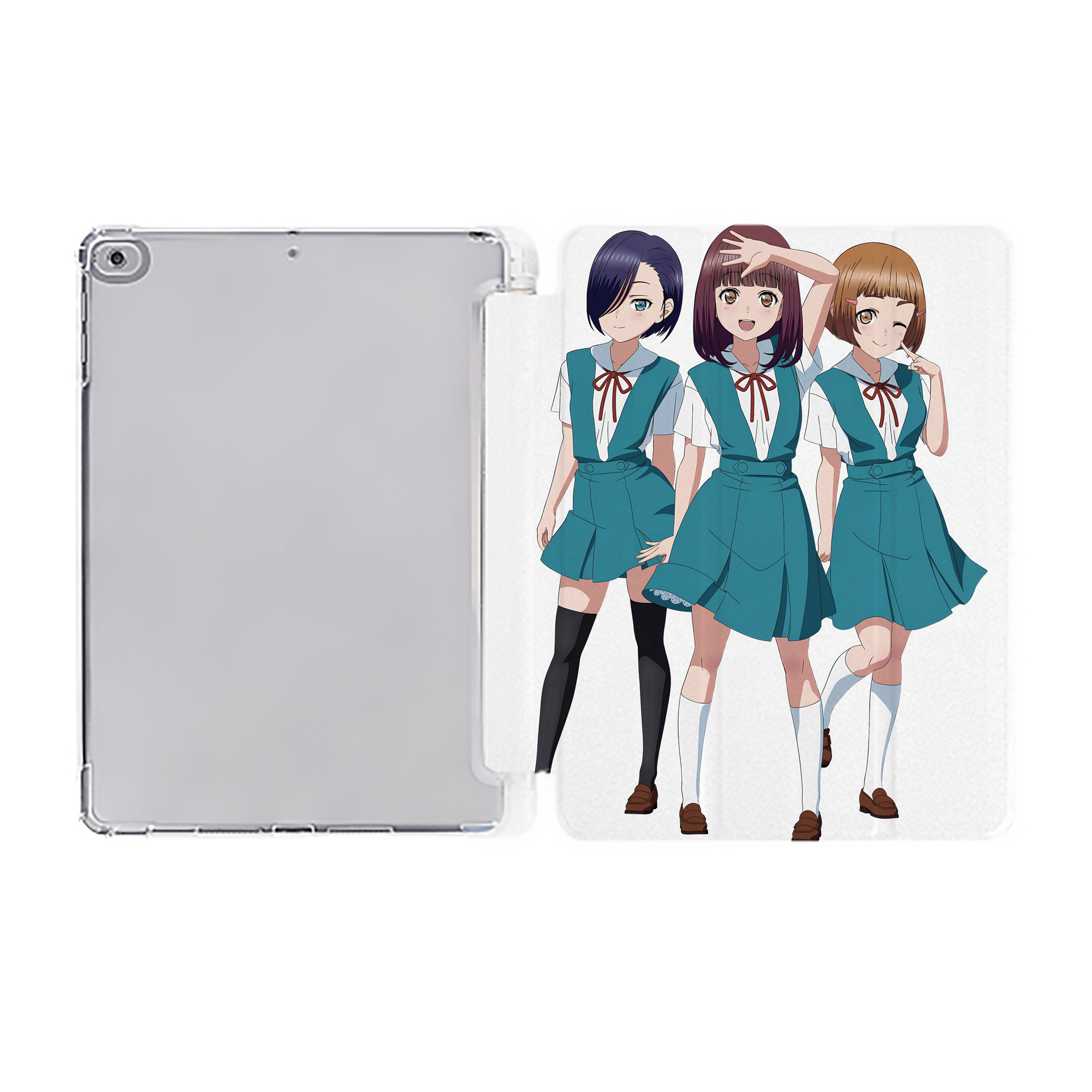 （画像用） EVA 新世紀エヴァンゲリオン IPad ケース ペン収納付き 三つ折りスタンド PUレザー×シリコン 対応機種9.5/10.5/10.9インチ